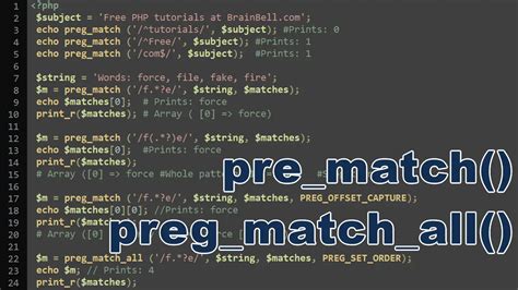 php preg_match|php preg match all.